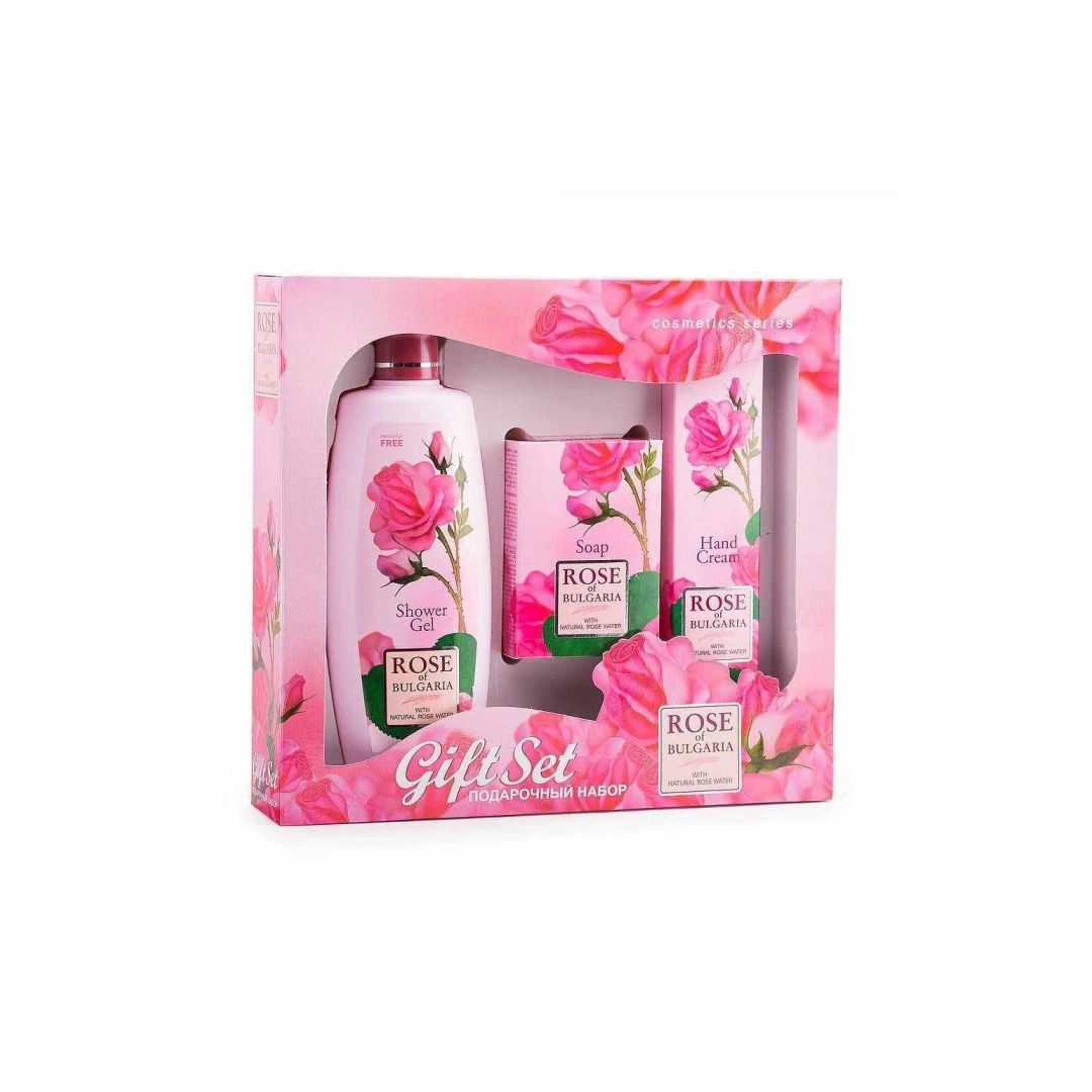 Set cadou: șampon, săpun, cremă mâini, Rose of Bulgaria - 