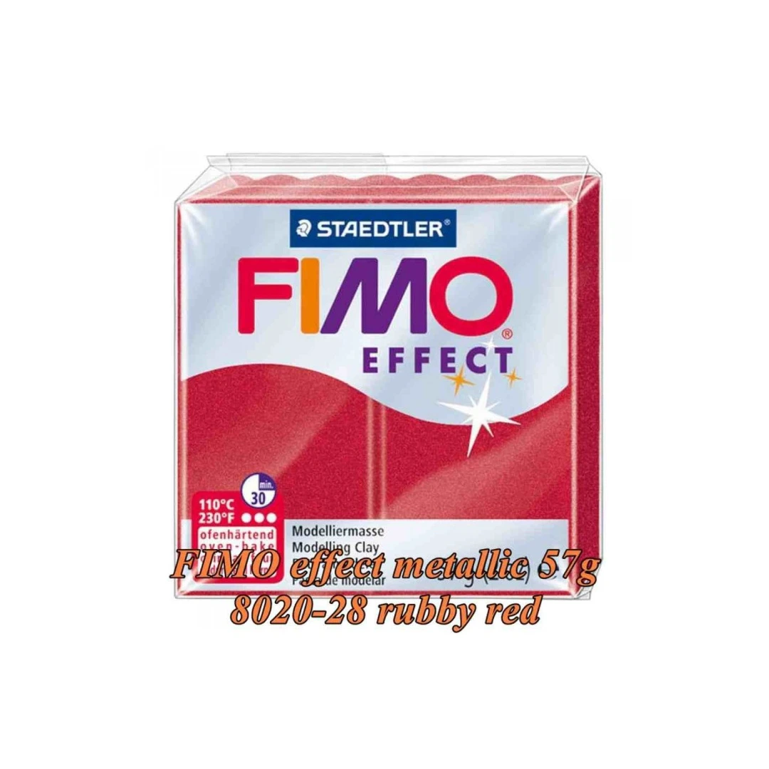 FIMO Effect 57g Roșu carmin murdar Metallic - 