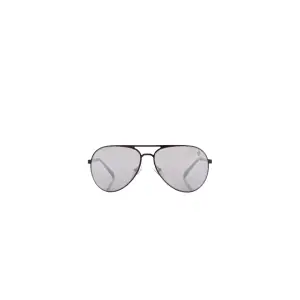 Ochelari de soare cu rama metalica tip Aviator, lentile polarizate, Unisex, Alejandro Sanz Pilot 15143-negru 65 mm - 