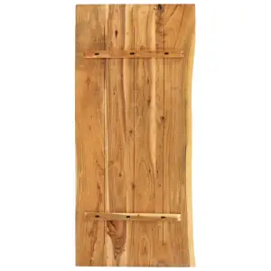 Blat lavoar de baie, 140x52x3,8 cm, lemn masiv de acacia - Acest blat de dulap de baie din lemn masiv este un mod accesibil de a adăuga un farmec rustic băii dvs. Blatul din lemn poate fi folosit pentru a vă r...