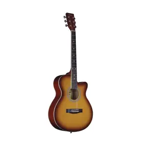 Chitara clasica din lemn IdeallStore®, True sound, 95 cm, portocaliu - 
