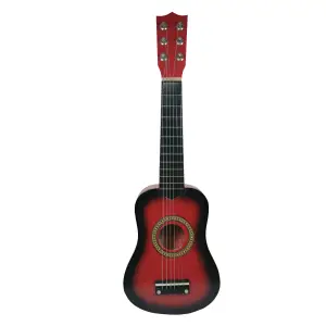 Chitara pentru copii, clasica, lemn, Junior Red, 54 cm - 
