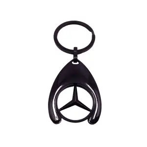 Breloc de chei IdeallStore, Black Mercedes, 7.5 cm, metal, negru - 