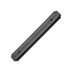 Suport magnetic pentru cutite de bucatarie IdeallStore, PVC, 32 cm, negru - 