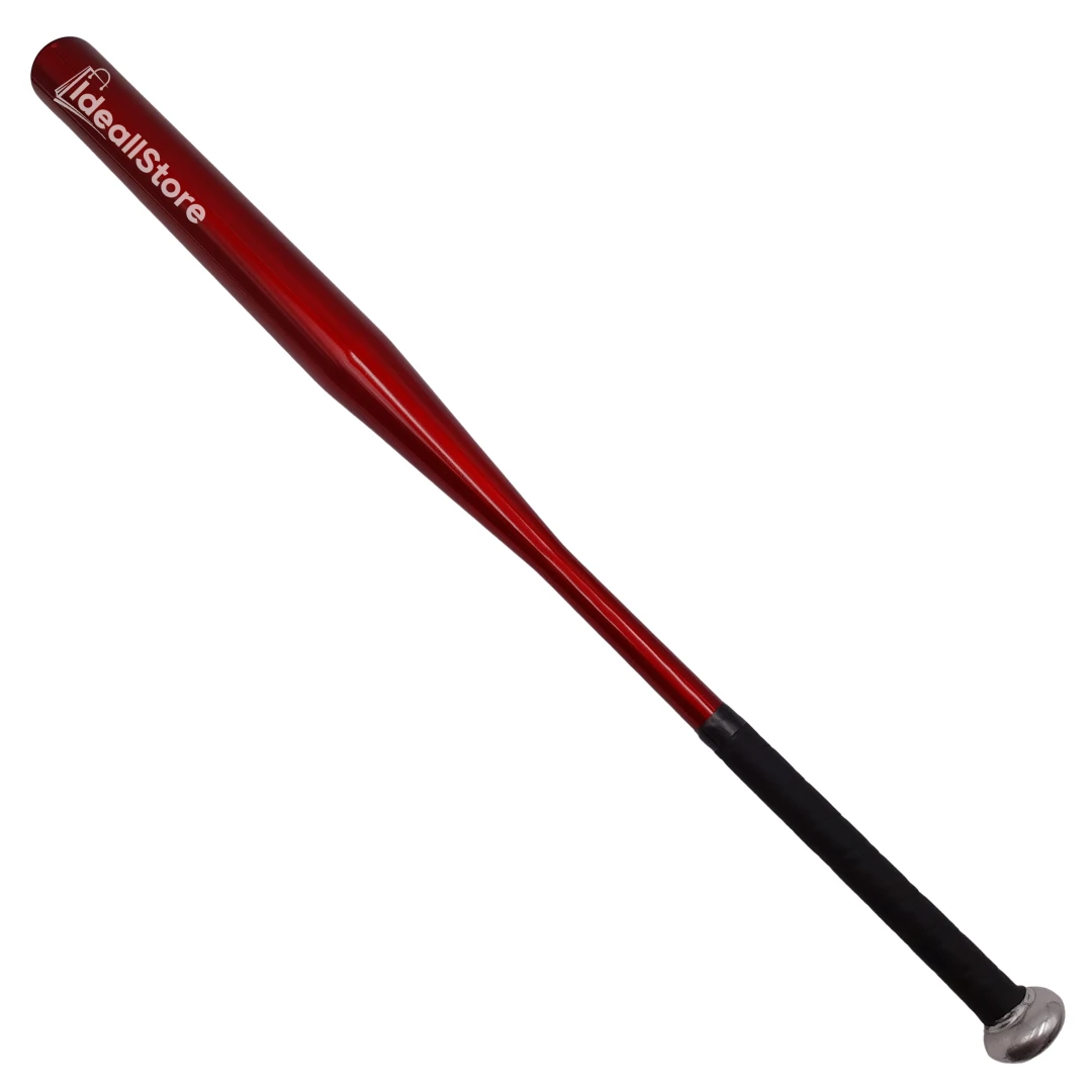 Bata de baseball IdeallStore®, Home Run, aluminiu, 80 cm, rosu - 