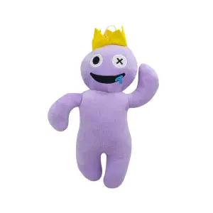 Jucarie de plus IdeallStore® Rainbow Friends Roblox, Purple King, 30 cm, mov - 
