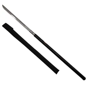 Sabie de vanatoare Ideallstore®, Shaolin Master, model baston, 87 cm, negru, teaca inclusa - 