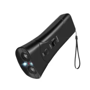 Aparat portabil cu ultrasunete impotriva cainilor agresivi IdeallStore®, Bye Doggie, plastic, 13.5 cm, negru - 