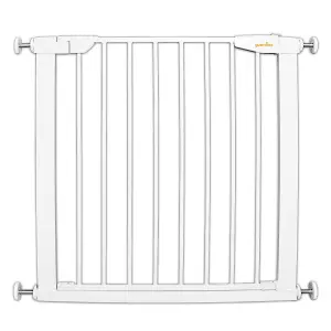 Poarta de siguranta pentru copii, 75-81 cm, extensibila, montare prin presiune, fara gaurire, metal, alb, Guardino 700010 - 
