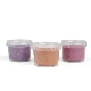 Set Plastilina organica, pentru copii, 2 ani+, 3 culori, moale, nelipicioasa, usor de modelat, roz/mov/bej, Grunspecht 680-V1 - 