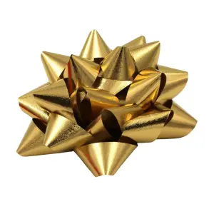 Set 10 stele autoadezive 12cm auriu metalizat - 