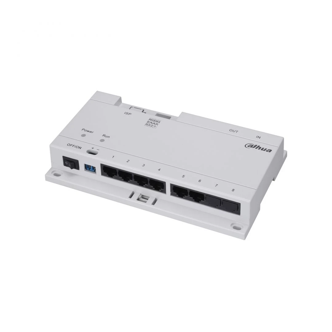 Switch PoE, 8 porturi, pentru, sisteme de supraveghere, IP, 24v, VTNS1060A, Dahua - 