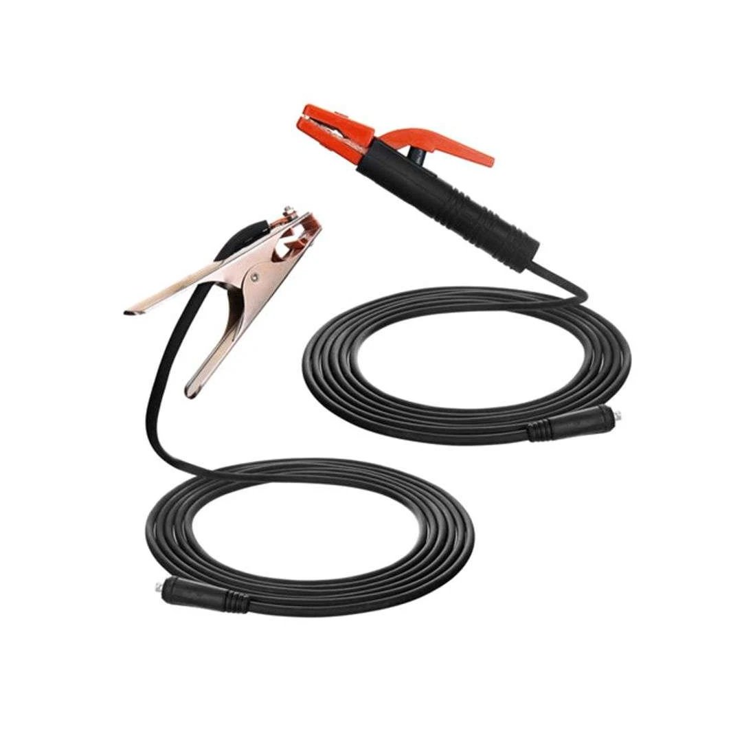 Cablu sudura 35MM Kit 6M Electrod si 4M masa - Accesoriu pentru aparatele de sudura cu electrod sau multiproces format din cablu, masa, cleste si mufe.