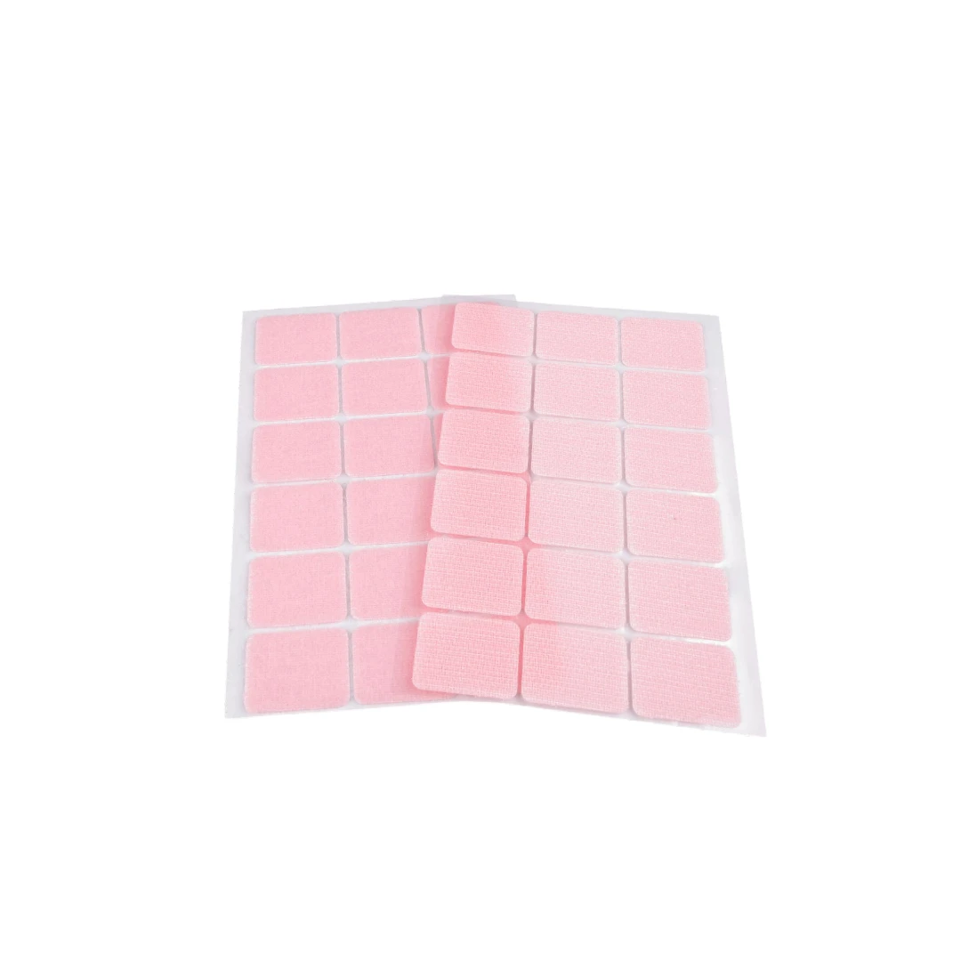 Set complet 18 dreptunghiuri arici autoadezive Crisalida, puf si scai, 25 x 32 mm, Roz deschis - 