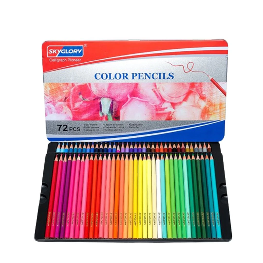 Set 72 bucati creioane colorate, SkyGlory - 