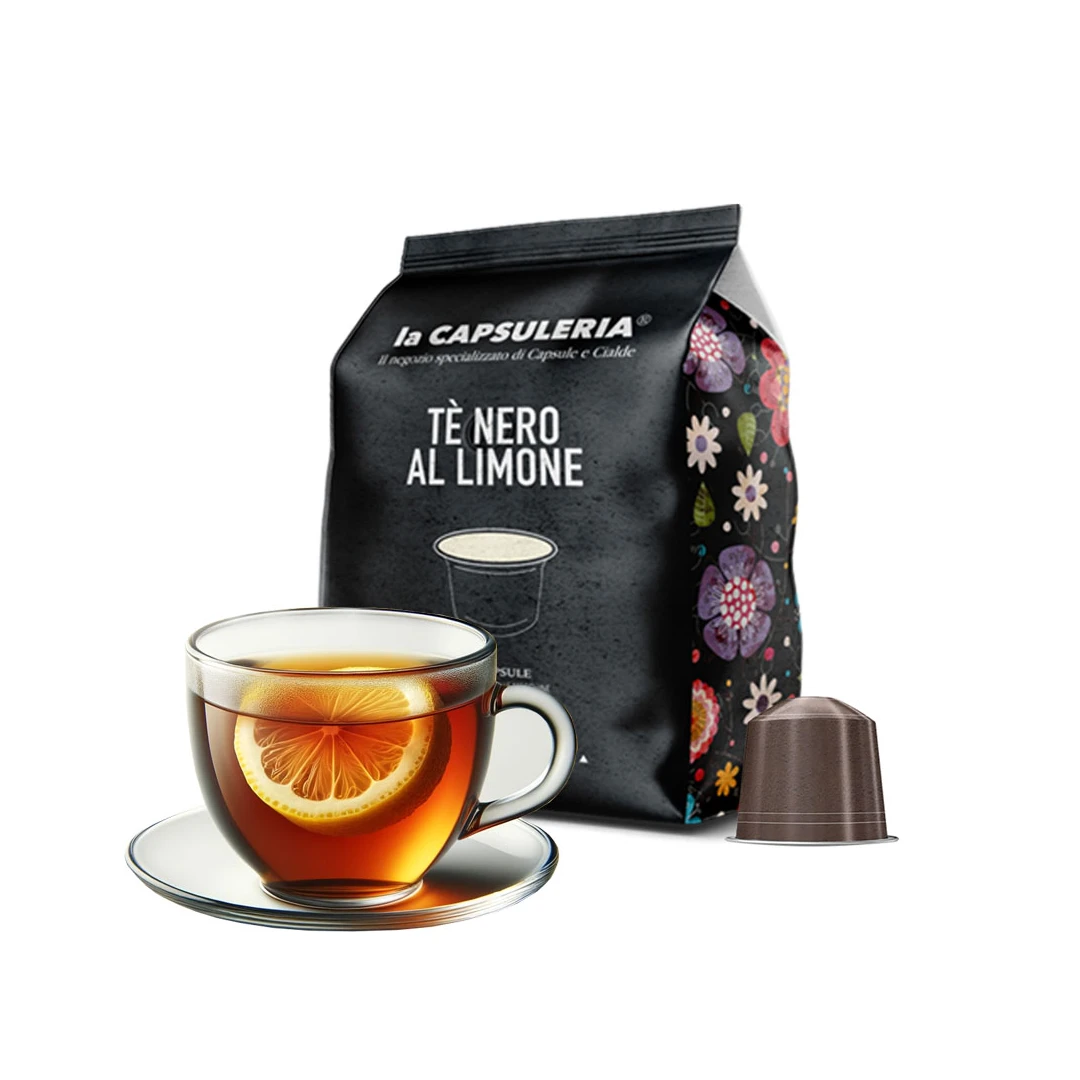 Ceai Negru cu Lamaie, 100 capsule compatibile Nespresso, La Capsuleria - 