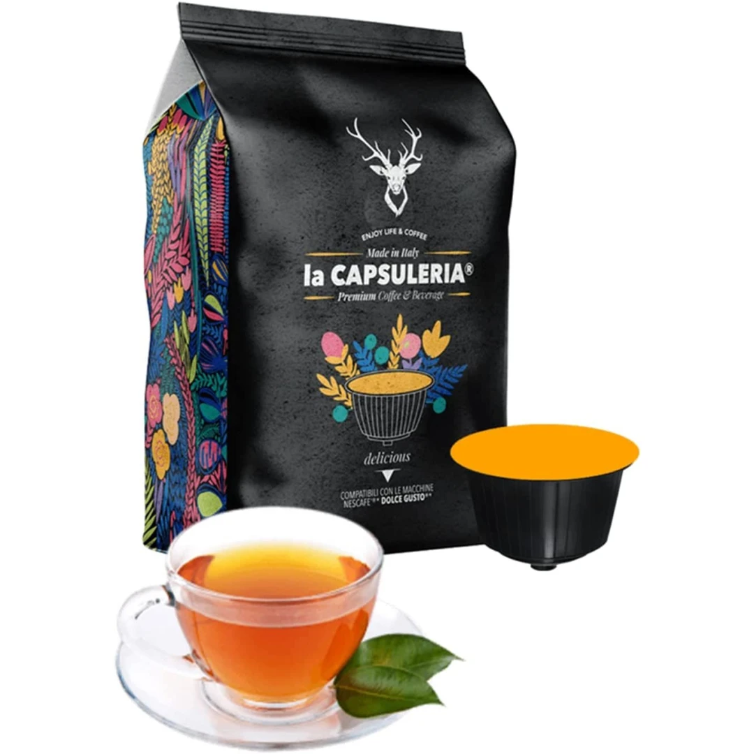 Ceai de Musetel, 100 capsule compatibile Dolce Gusto, La Capsuleria - 