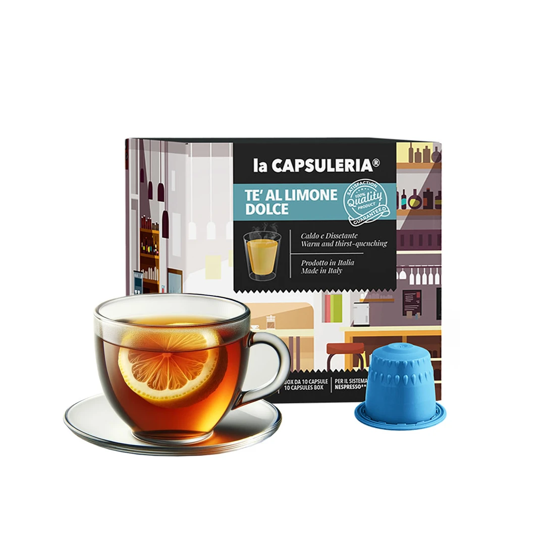 Ceai de Lamaie Dulce, 80 capsule compatibile Nespresso, La Capsuleria - 