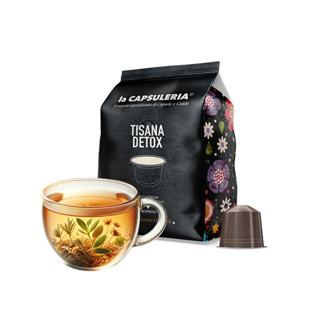 Ceai de Plante Detoxifiant, 10 capsule compatibile Nespresso, La Capsuleria - 