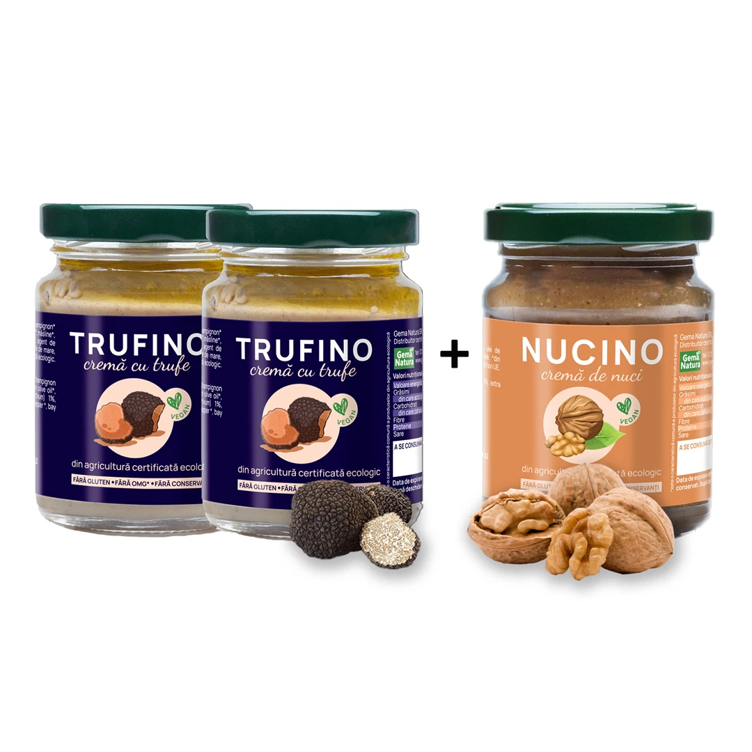 Pachet Promo: 2 + 1 Trufino si Nucino - <p>Pachet Promotional ce contine&yuml; 2 x TRUFINO si 1 x NUCINO. Acelasi gust inconfundabil cu economie la buget!</p>