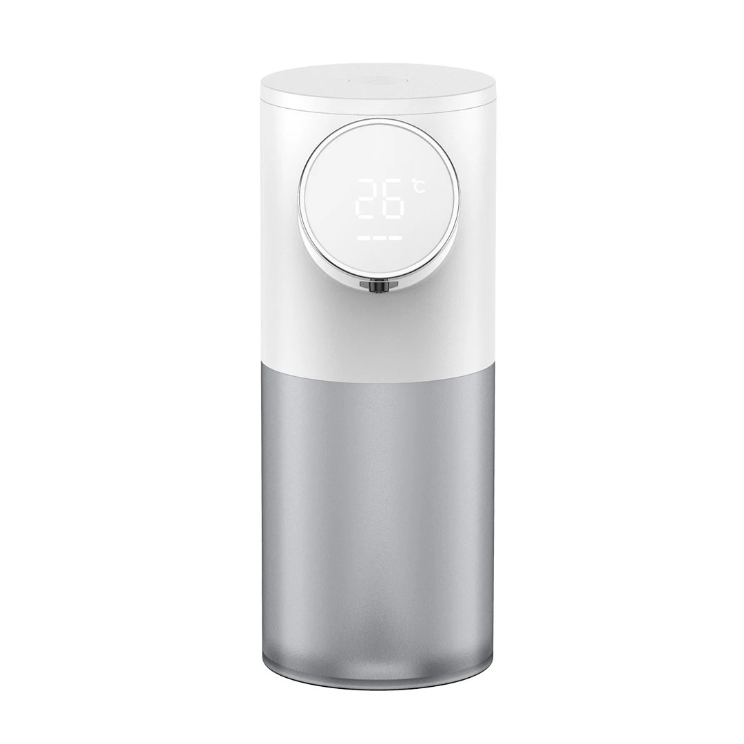 Dozator cu Dispenser de sapun automat cu senzor mobil IARMAC, Sapun Spuma, 320 ml, Display cu afisaj LED care afiseaza temperatura si nivelul de spumare, programabil, Alb - 