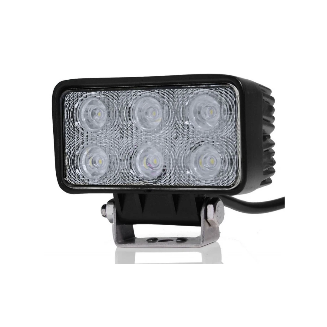 Proiector LED Auto Offroad 18W/12V-24V, 1320 Lumeni, Dreptunghiular, Spot Beam 30 Grade - 