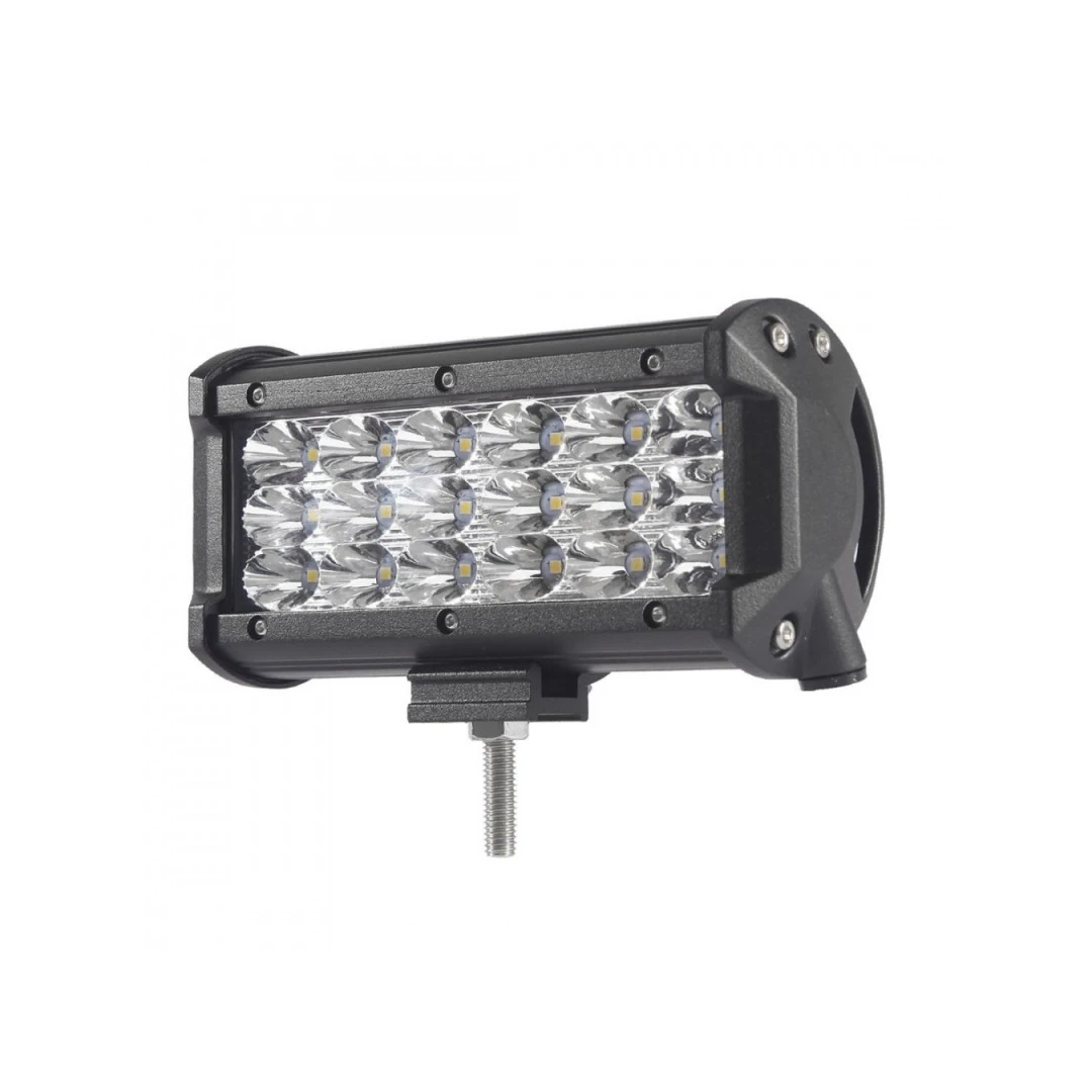 LED Bar Auto 54W, leduri pe 3 randuri, 12V-24V, 3780 Lumeni, 5"/12,7 cm, Spot Beam 12 Grade - 