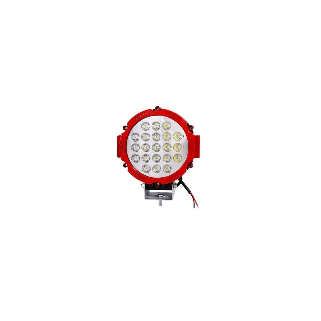 Proiector LED Auto Offroad 63W/12V-24V, 4410 Lumeni, Rosu, Spot Beam 30 Grade - 