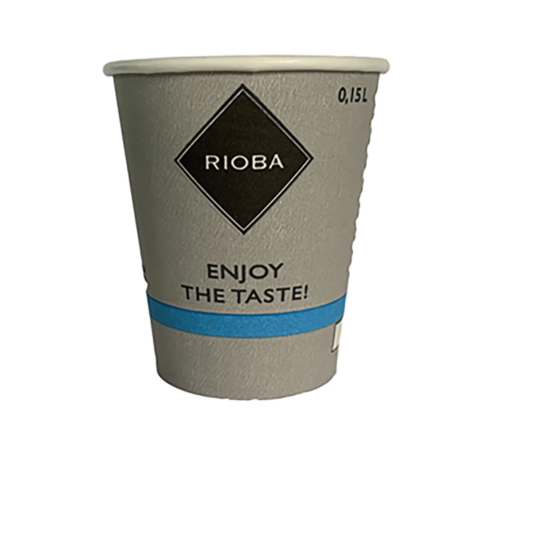 Pahare din carton, Rioba, 150ml, 50 buc. - 