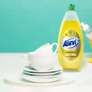 Detergent lichid vase, Asevi Ultra Yellow, 650 ml - 