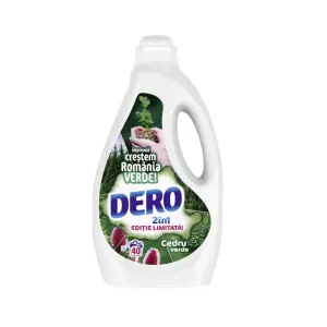 Detergent lichid Dero 2in1 Cedru Verde, 40 spalari, 2L - 