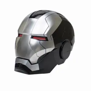 Masca motorizata Iron Man MK5 1:1 cu comanda vocala, deschidere one touch, mod lupta, Neagra - 