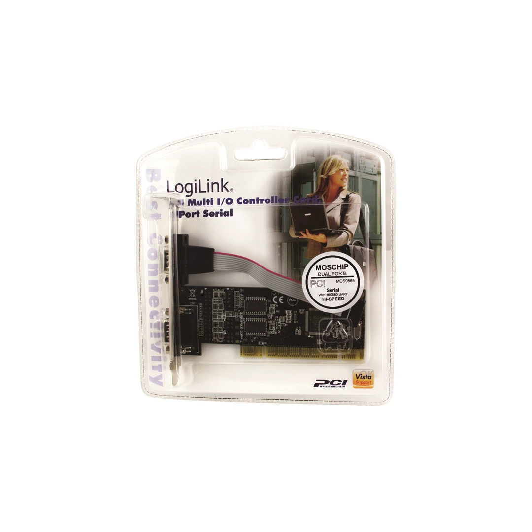 LOGILINK Adapter: PCI-E 16x to 2 x SERIAL (DB-9); &quot;PC0016&quot; - 