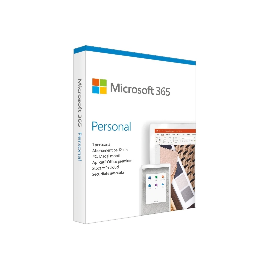 Microsoft 365 Personal, subscriptie 1 an, 1 utilizator - 