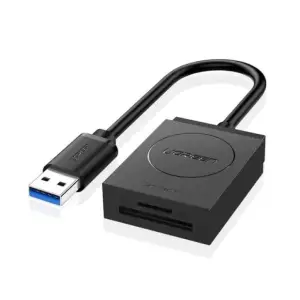 CARD READER extern Ugreen, "CR127" interfata USB 3.0, citeste/scrie: SD, microSD viteza pana la 5Gbps, ABS, negru 20250 - 
