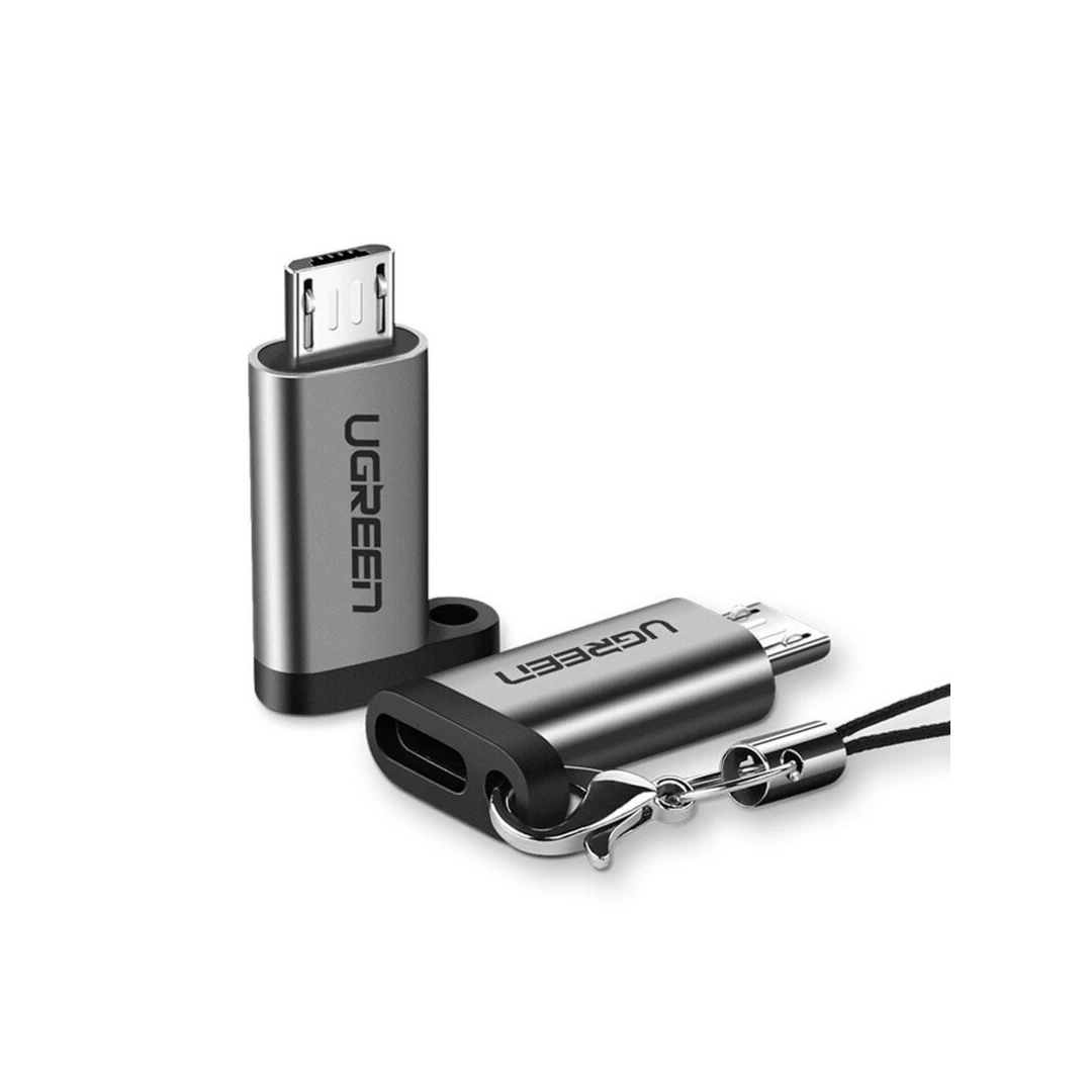 Adaptor Type-C la Micro-USB Ugreen, 480Mbps, gri, 50590 - 