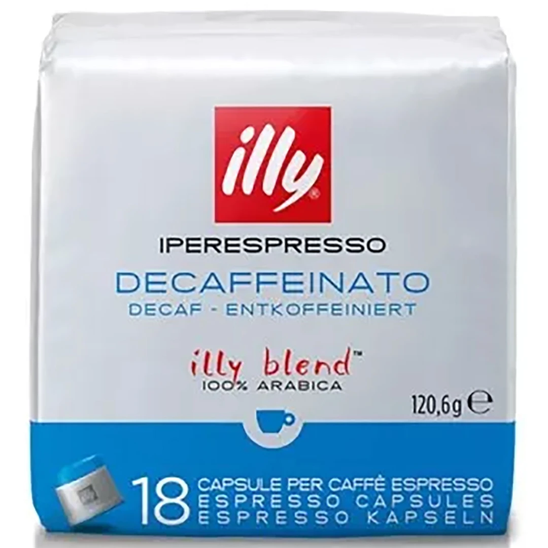 Cafea Decofeinizata Illy,18 capsule compatibile cu  Illy Iperespresso Original - 