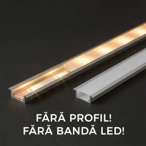 Ecran opal pt. profil aluminiu LED - 1000 mm - 