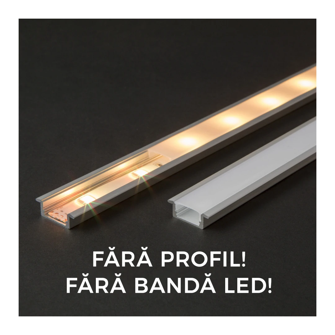 Ecran opal pt. profil aluminiu LED - 2000 mm - 