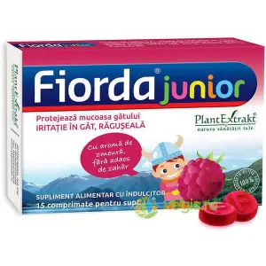 Fiorda Junior cu Aroma de Zmeura 15cpr PLANTEXTRAKT - 