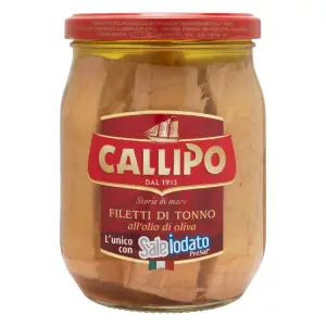 File de Ton in ulei de masline Callipo 550g (borcan) - 