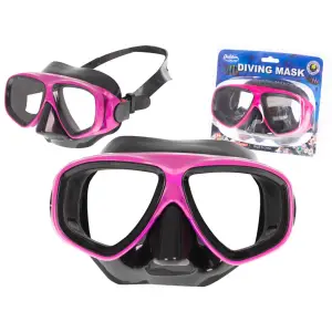 Ochelari de tip Masca pentru inot si scufundari pentru copii si adolescenti, dimensiune reglabila, culoare Roz - 
