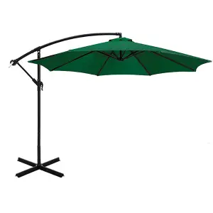 Umbrela de soare suspendata, diametru 2,7 m, Verde - Cumpara acum Umbrela de soare suspendata, diametru 2,7 m, Verde!