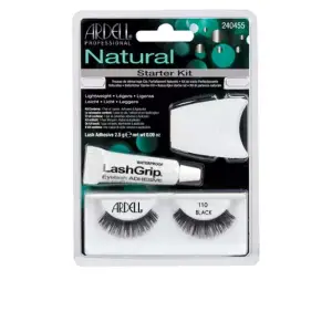 Set gene false tip banda, Ardell Pro natural lash starter kit, 110-negru - 