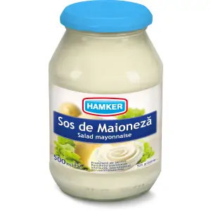 Sos de maioneza clasica 50% grasime Hamker 500ml - 
