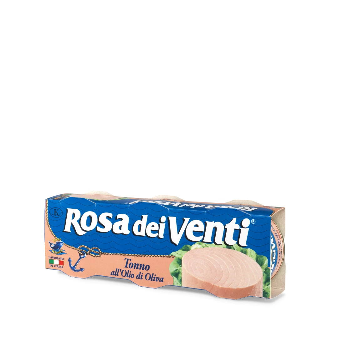 Ton in ulei de masline conserva Rosa Dei Venti 3*80g - 
