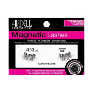 Gene false cu banda magnetica pentru coltul exterior al ochilor, Ardell Magnetic liner & lash accent, 002-negru - 