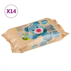 Șervețele pentru bebeluși, 14 pachete, 840 șervețele - Șervețelele pentru bebeluși sunt îmbogățite cu o loțiune de curățare ușoară, special concepută pentru pielea sensibilă a bebelușului dumneavoastră. Po...