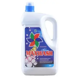 Detergent lichid, MaxWash Blue, pentru rufe culor si albe, 4.9 Litri - 