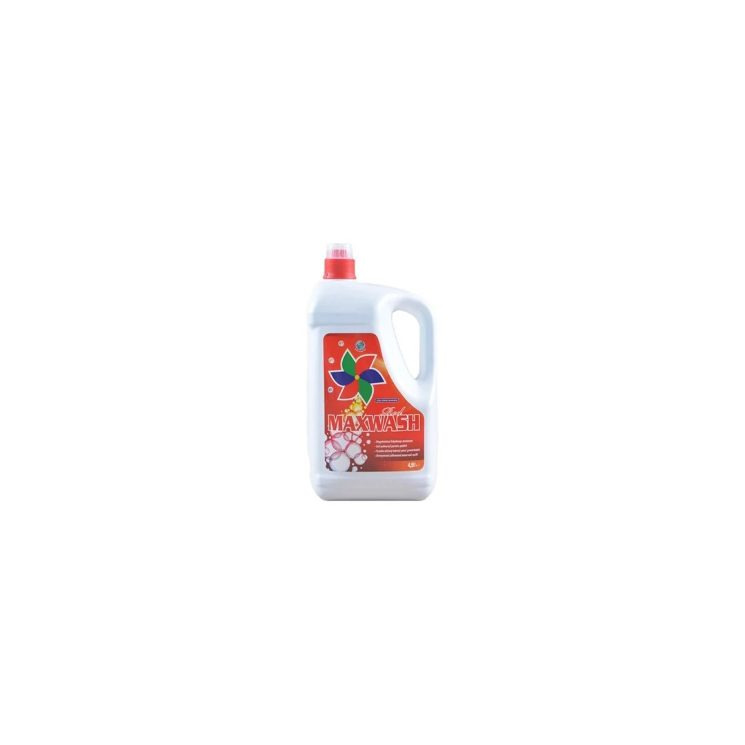 Detergent lichid, MaxWash Red, pentru rufe culor si albe, 4.9 Litri - 